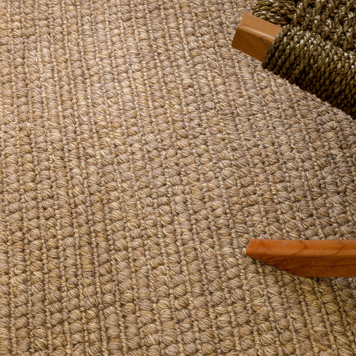Jute loop Natural rug