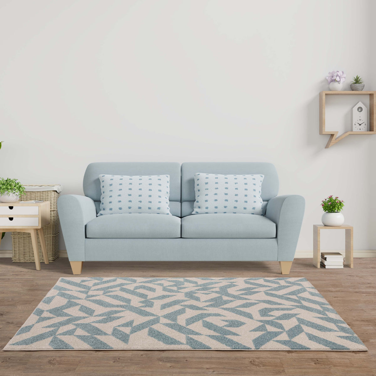 Muse MU03 Blue Shapes rug