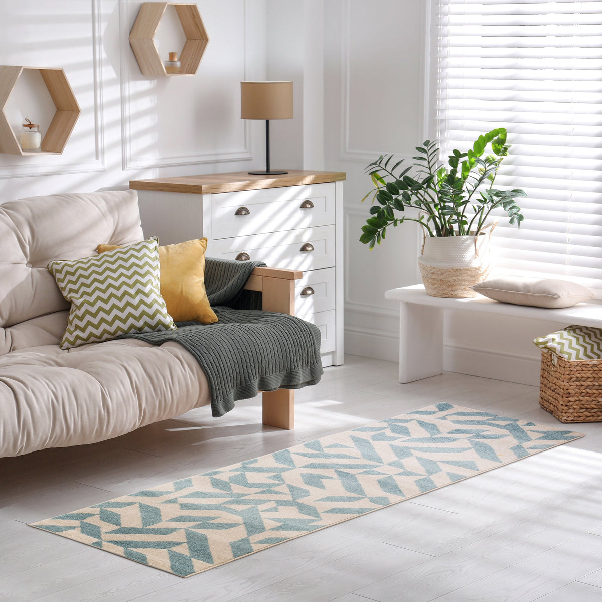 Muse MU03 Blue Shapes rug