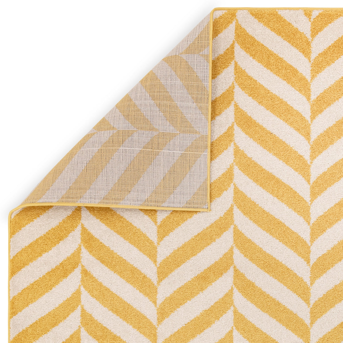 Muse MU08 Yellow Chevron rug