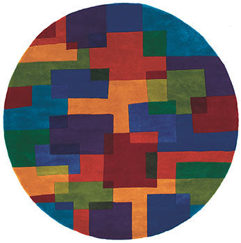 New Wave NW-049 Multicolour round rug