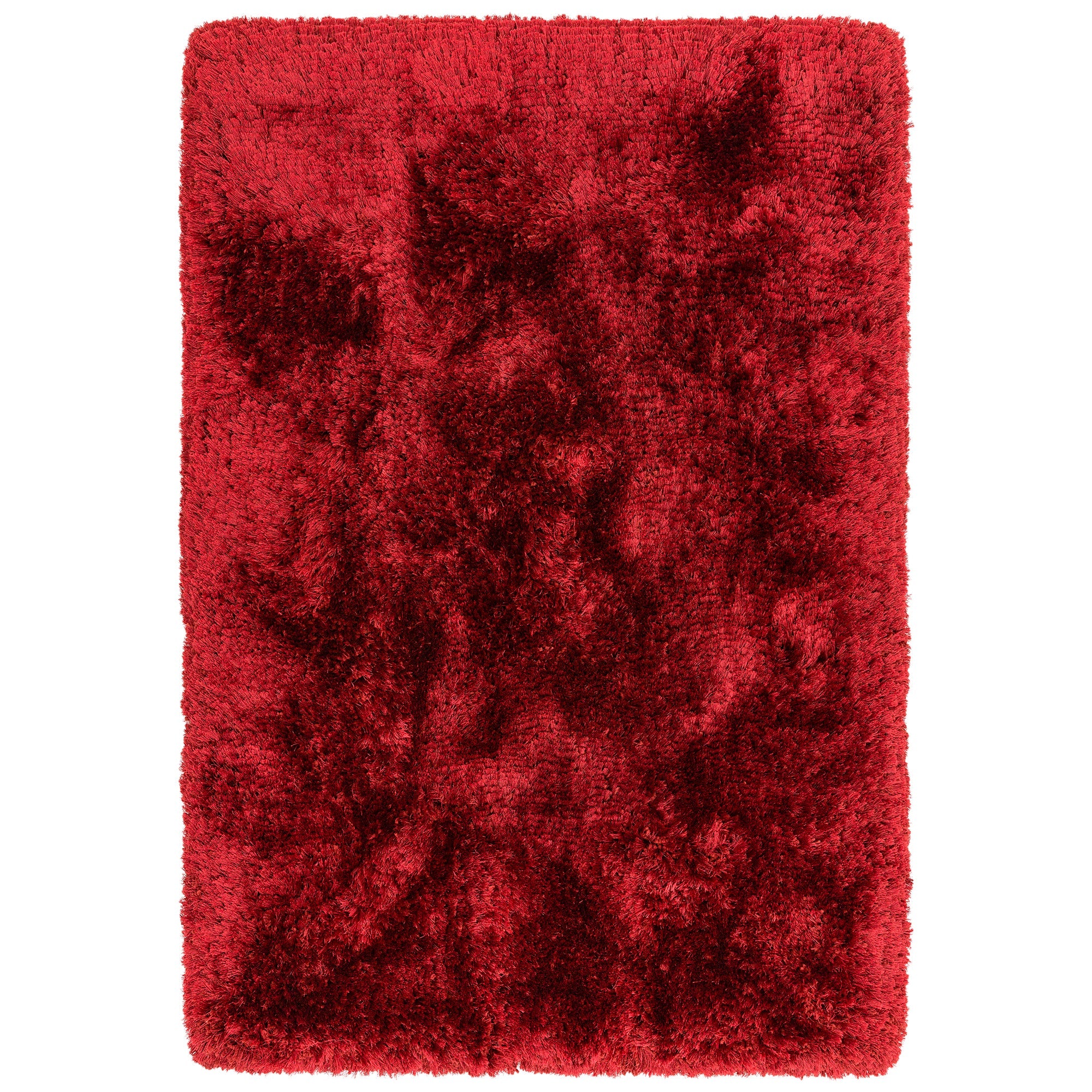 Plush Red shaggy rug
