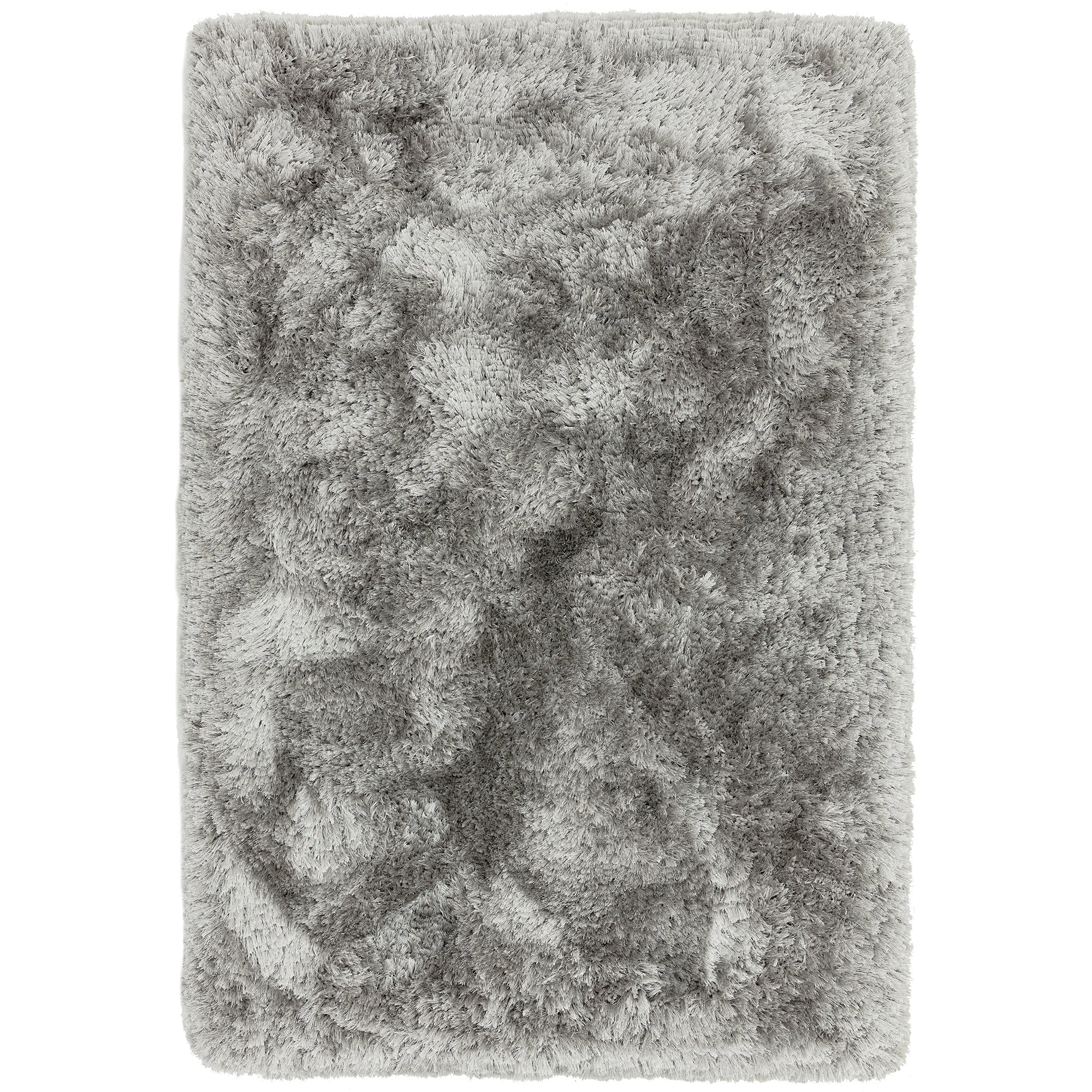 Plush Silver shaggy rug