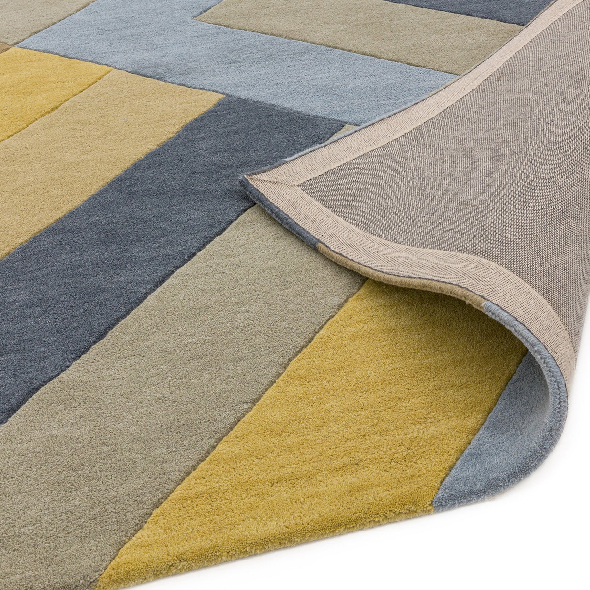 Reef RF02 Big Zig Ochre Grey rug