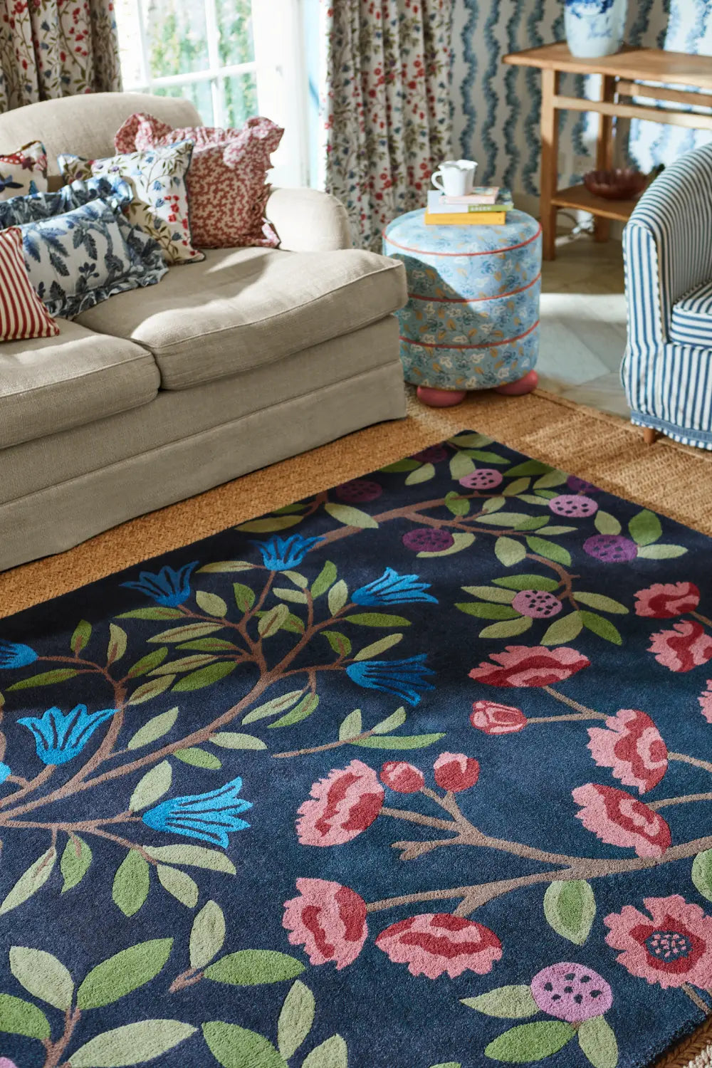 Sanderson Foraging Indigo 146618