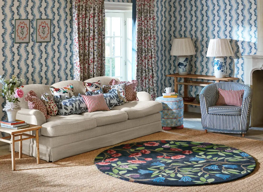 Sanderson Foraging Indigo 146618