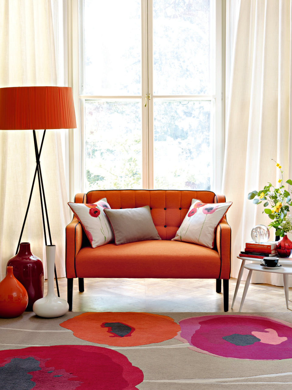 Sanderson Poppies 45700