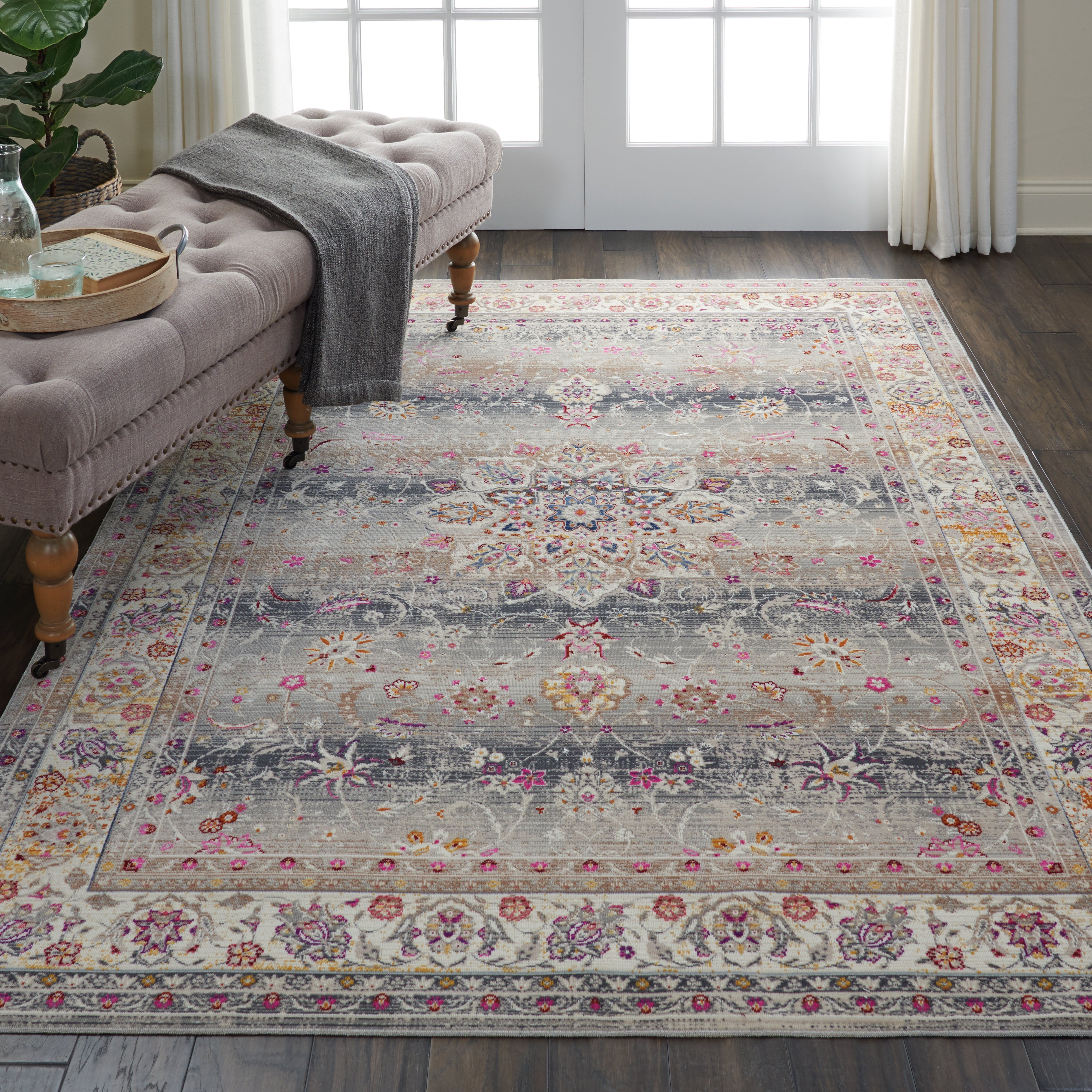 Vintage Kashan VKA 01 Grey