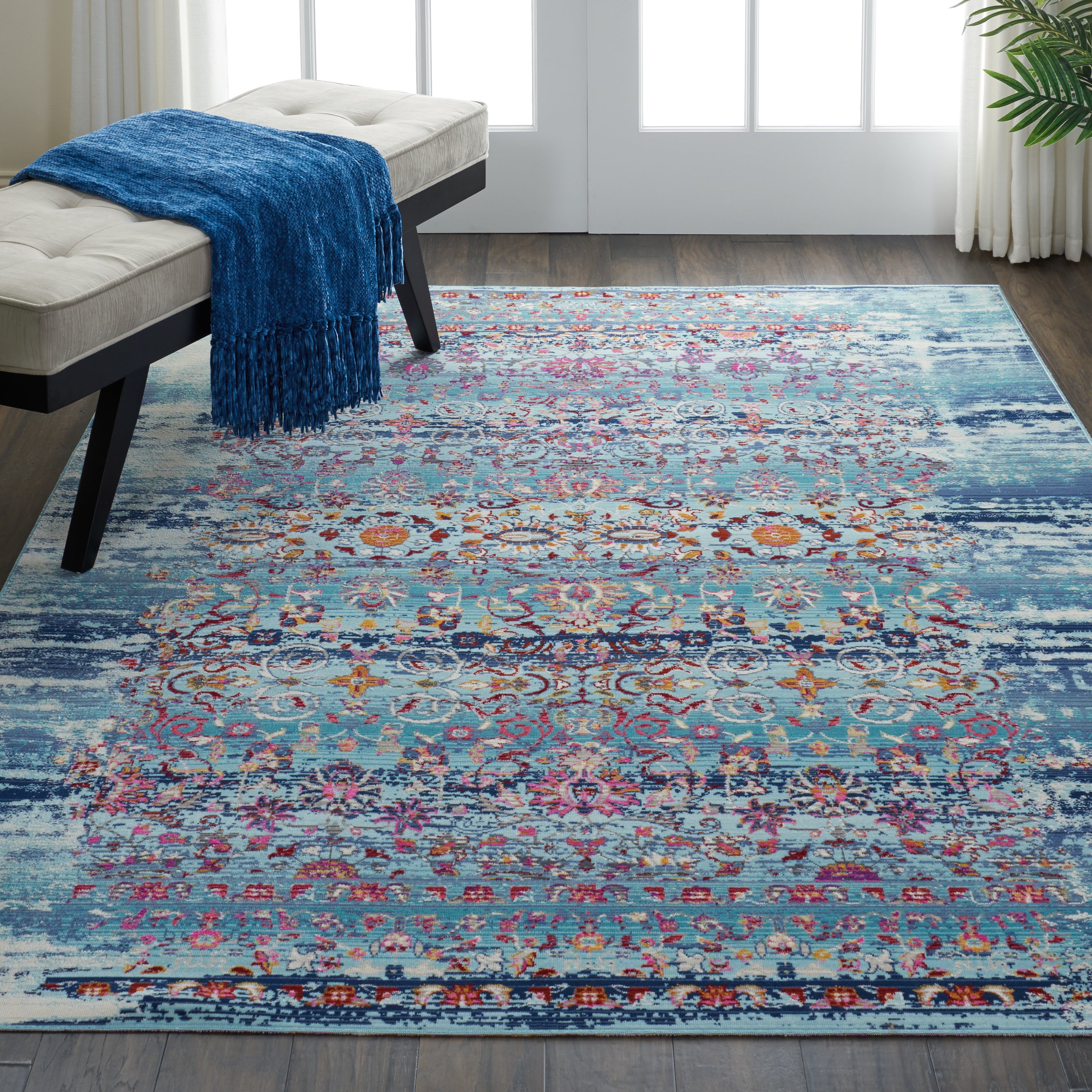 Vintage Kashan VKA 02 Blue