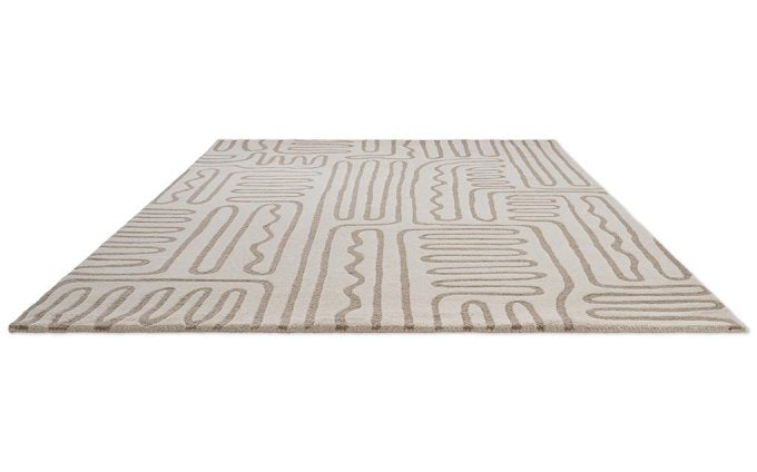 Harlequin Hollow Pebble 141101 rug angled view