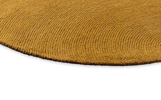 Decor Echo Ochre Round rug detail