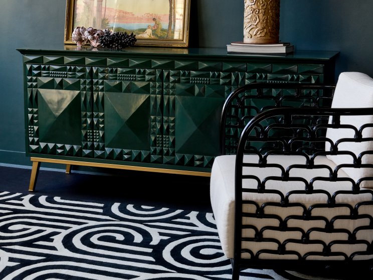 Florence Broadhurst Turnabouts Black