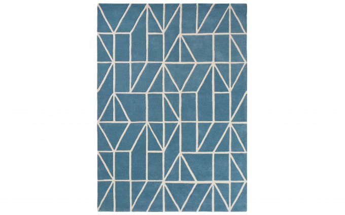 Scion Viso Denim rug full flat view