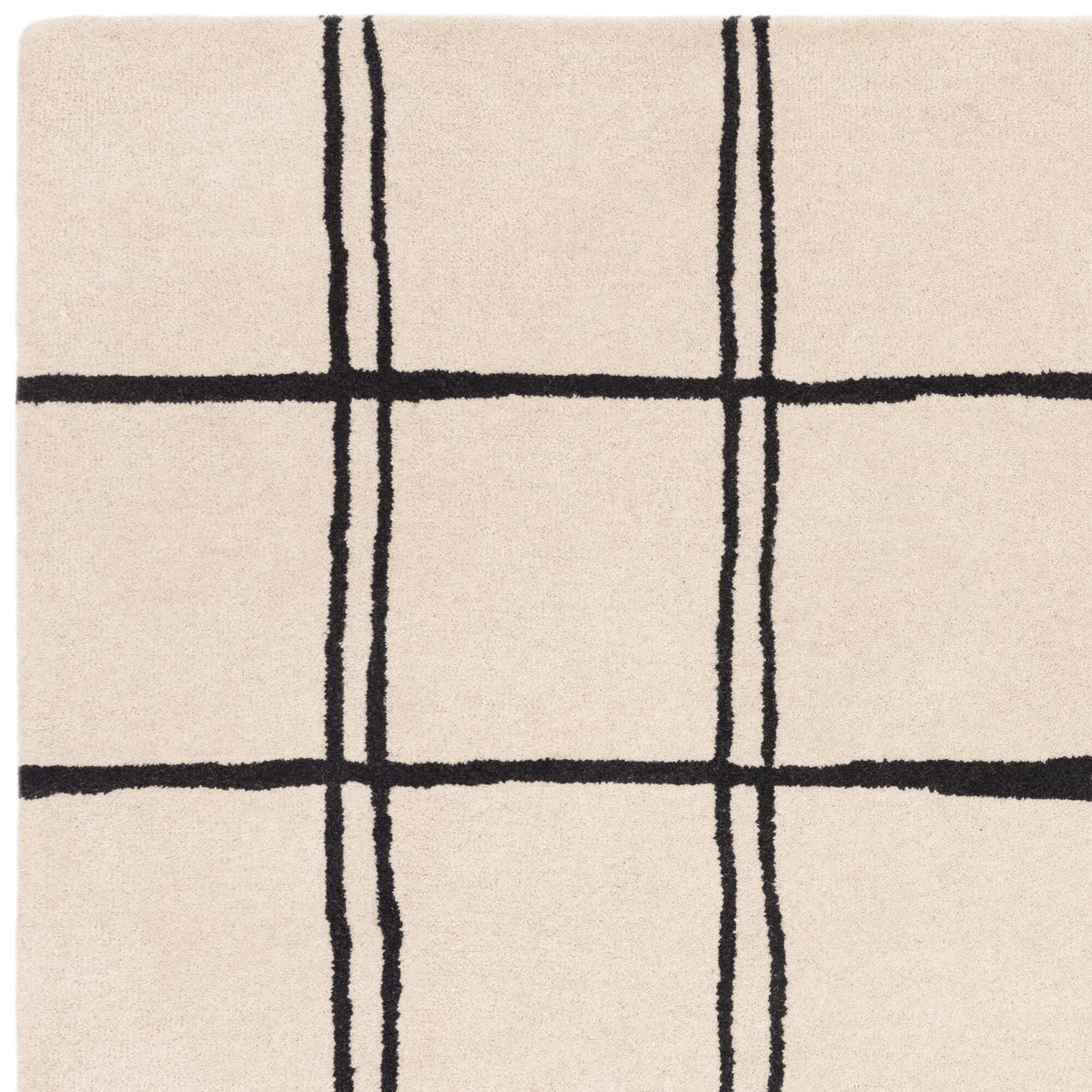 Albany Grid Monochrome rug