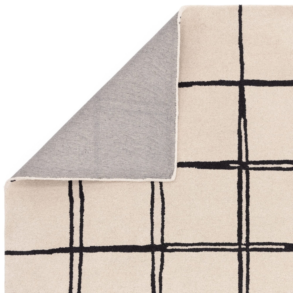 Albany Grid Monochrome rug