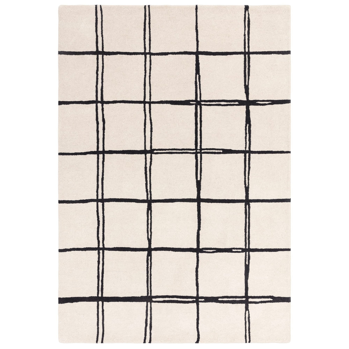 Albany Grid Monochrome rug