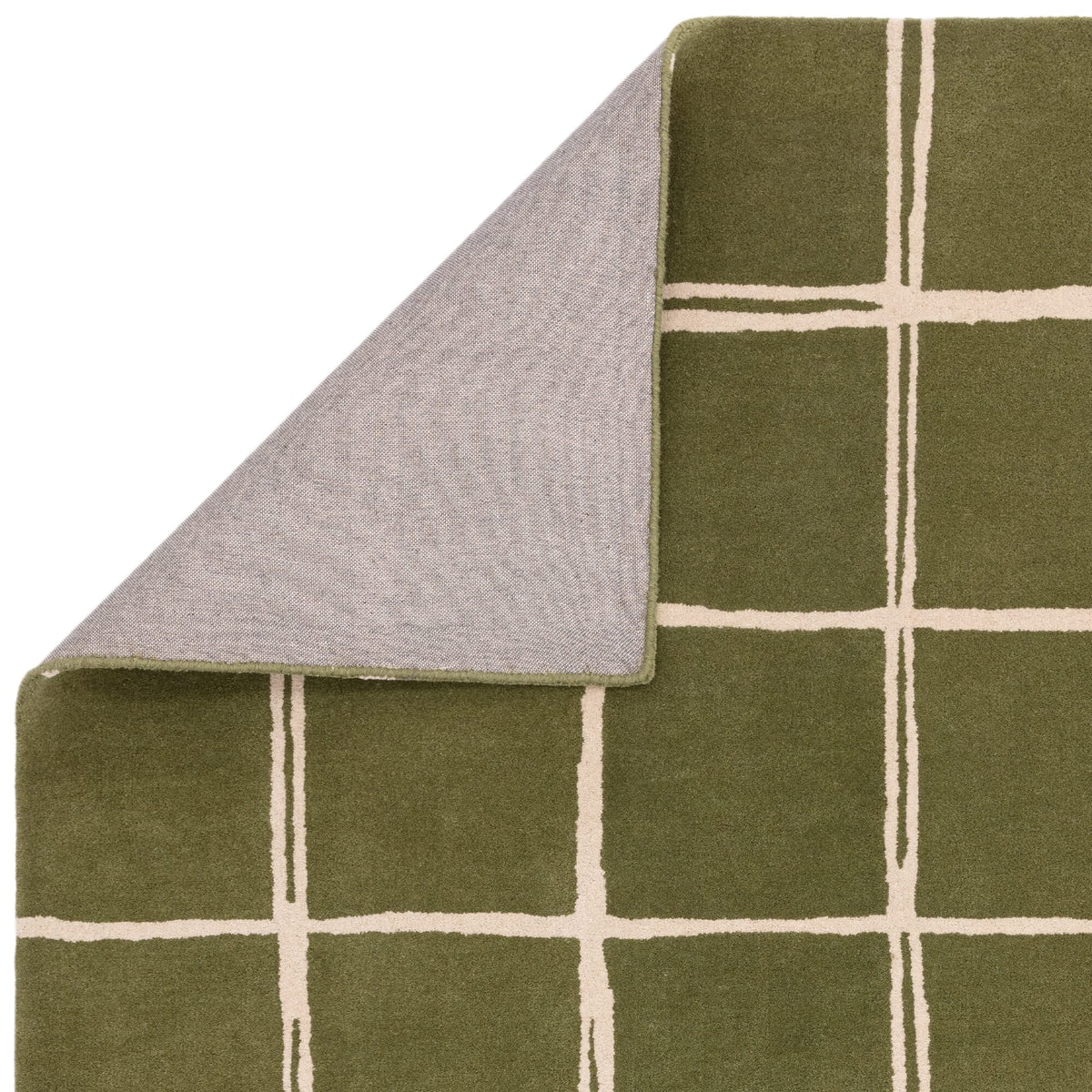 Albany Grid Olive rug