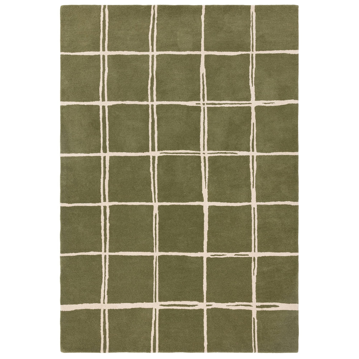 Albany Grid Olive rug
