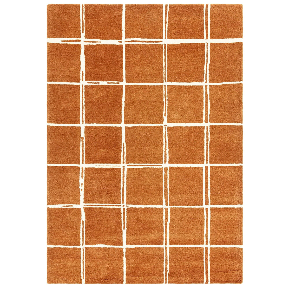 Albany Grid Rust rug