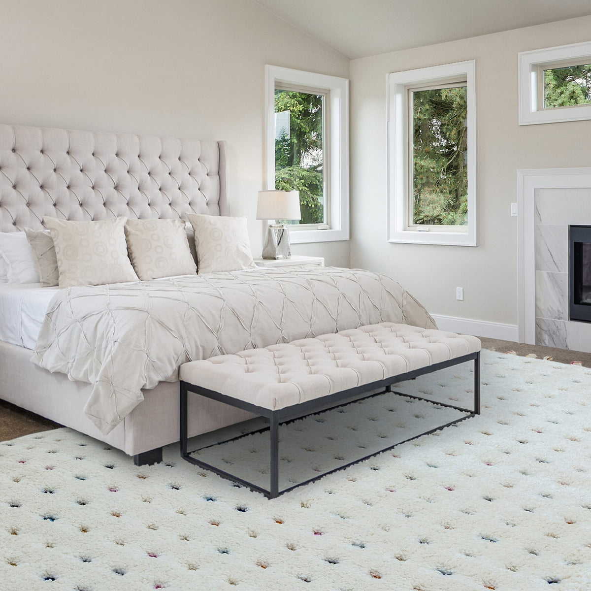 Ariana AR02 Multi Dotty rug
