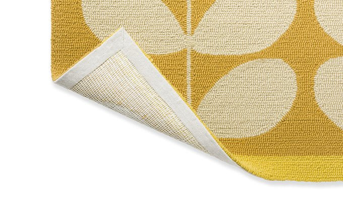 Orla Kiely Solid Stem Sunflower outdoor rug backing