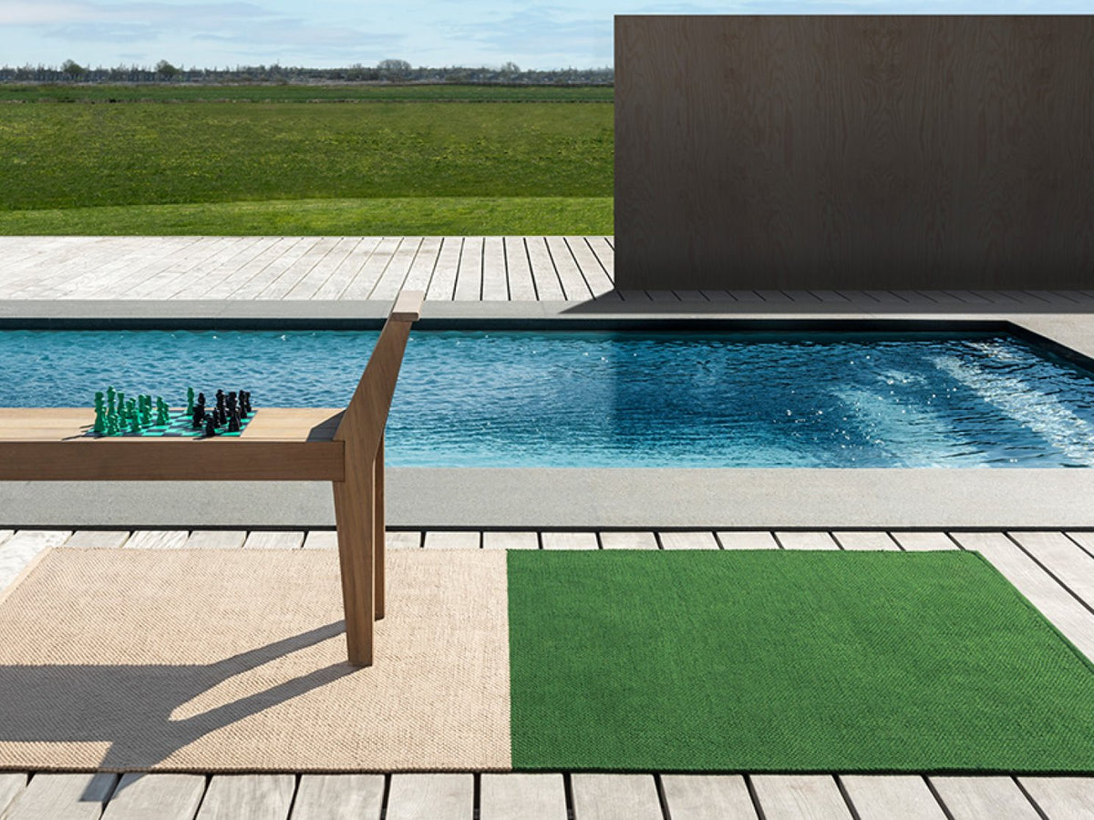 Deck Spring Green rug in a room setting