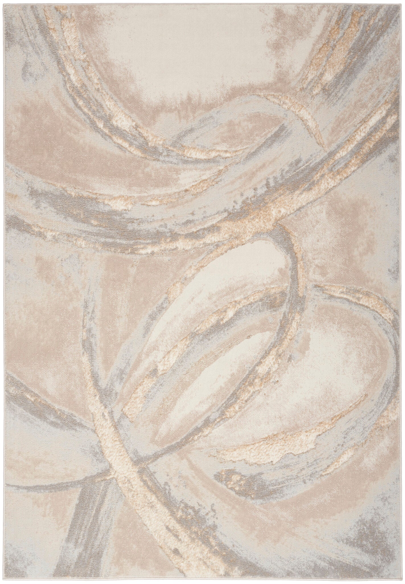 Brushstrokes BSK01 Beige Grey rug