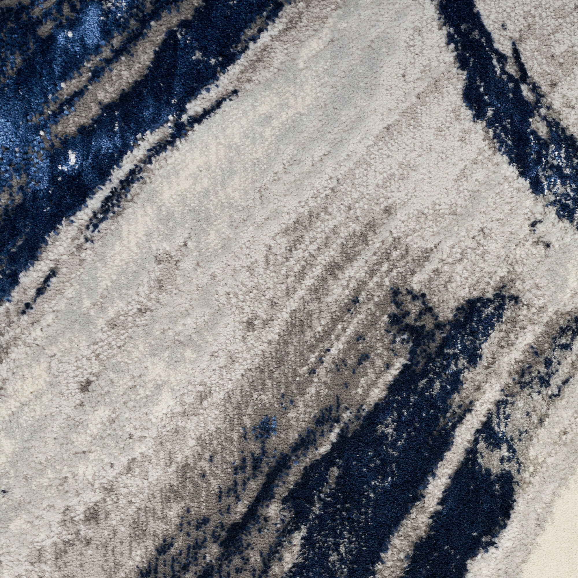 Brushstrokes BSK02 Grey Navy rug