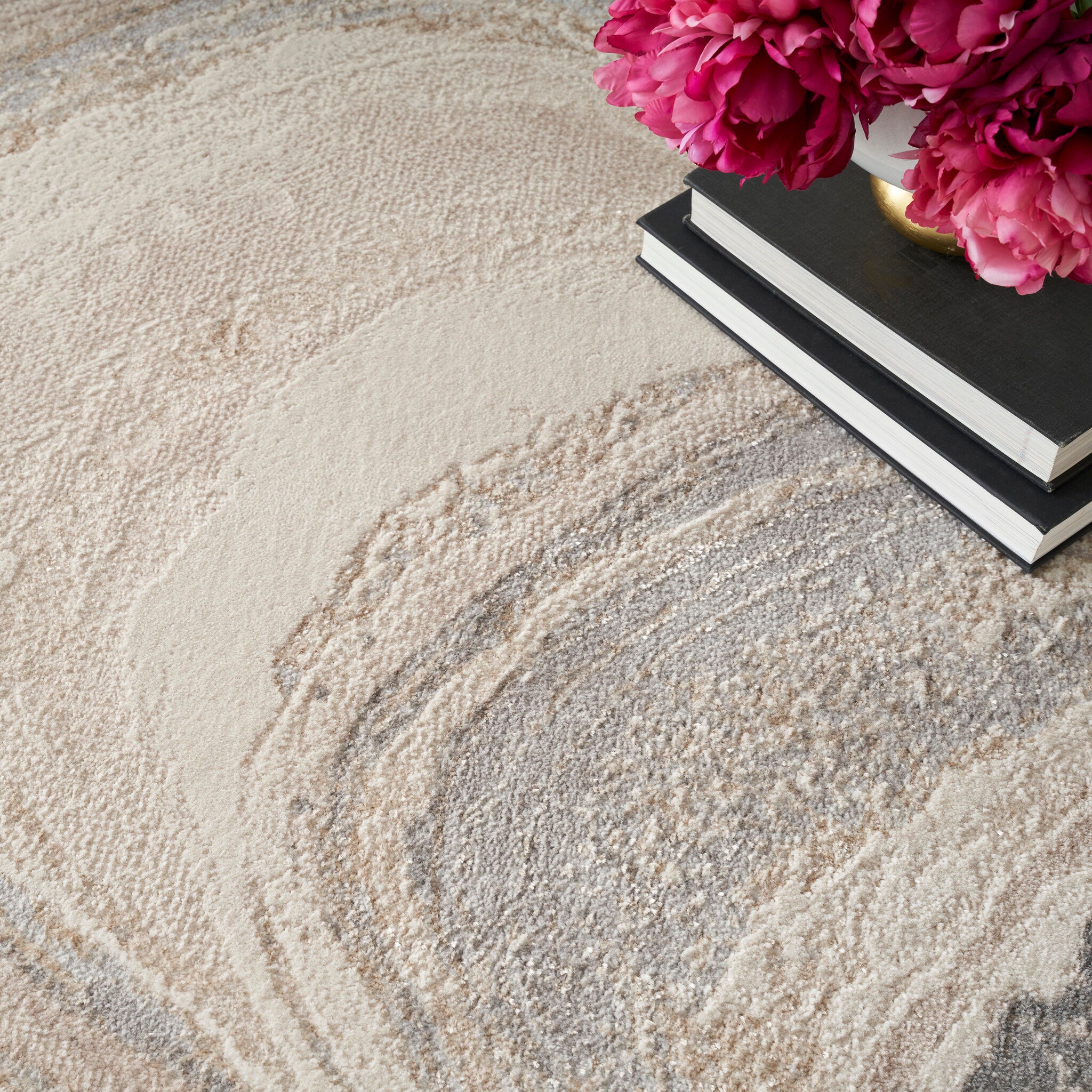 Brushstrokes BSK03 Cream Grey rug