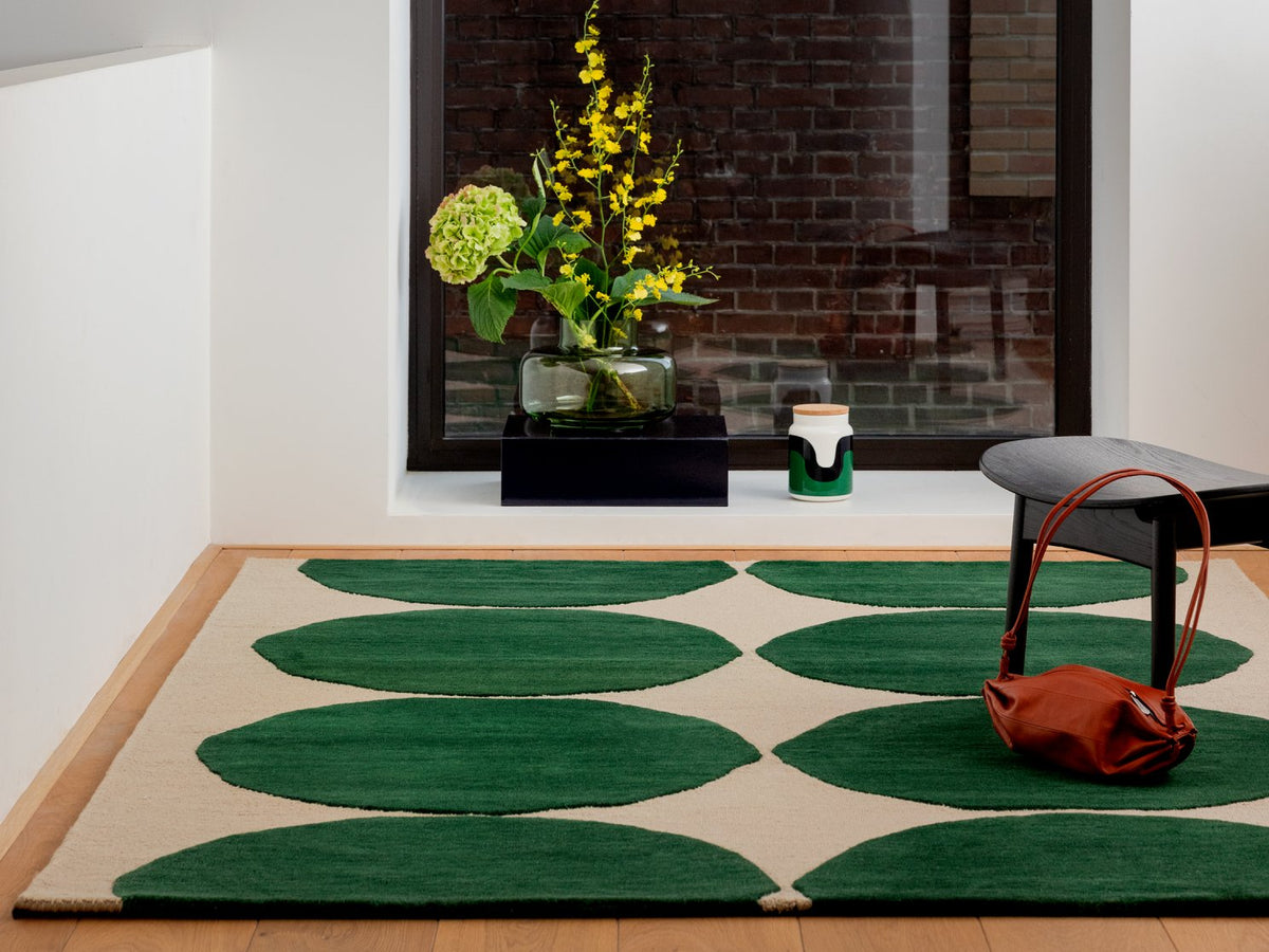 Marimekko Isot Kivet Green rug | Kelaty