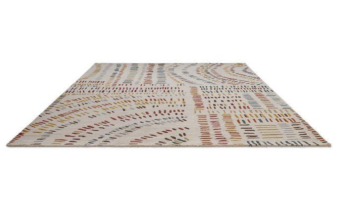 Harlequin Frescoes Amber 141701 rug angled view