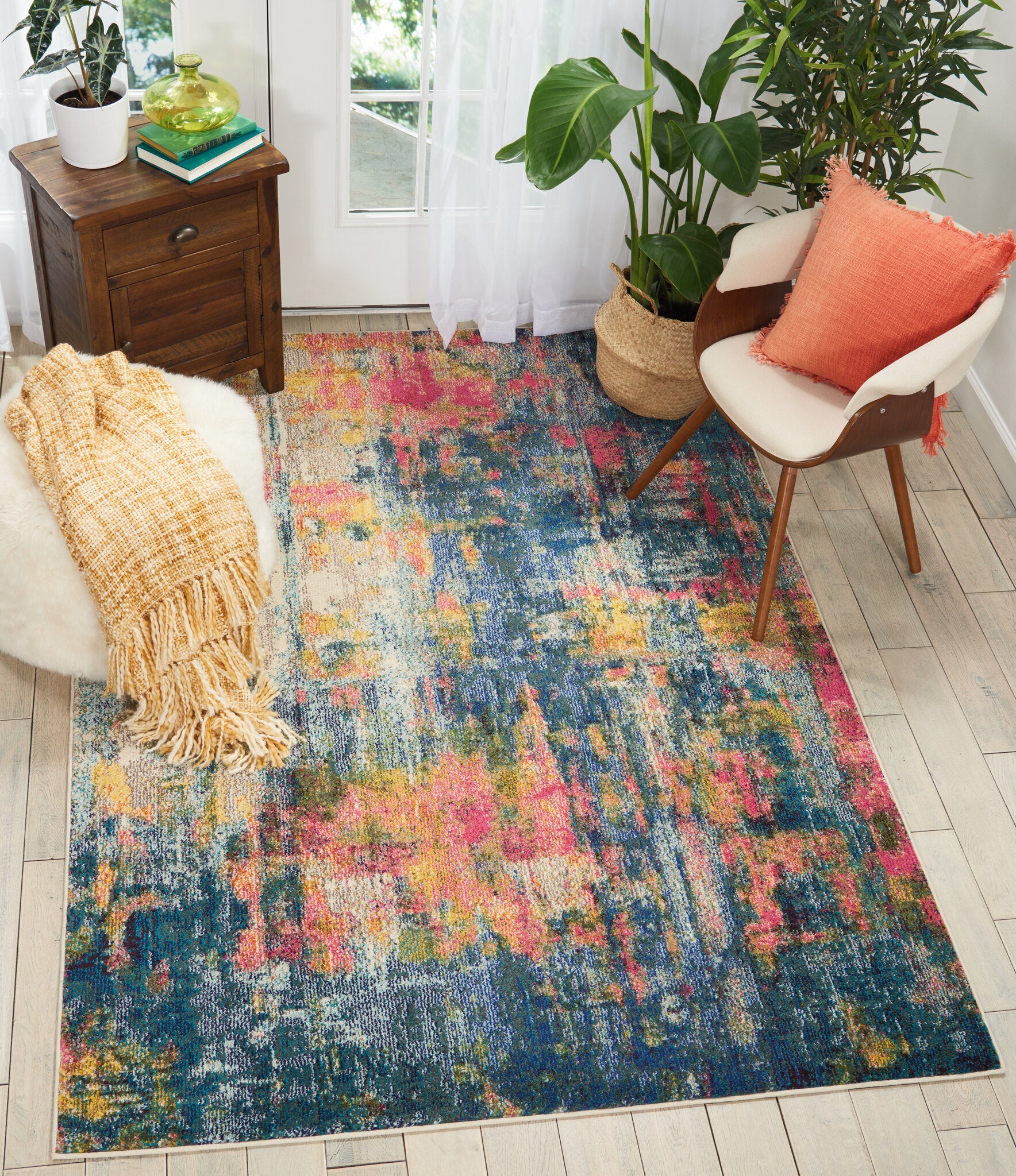 Celestial CES09 Blue Yellow rug