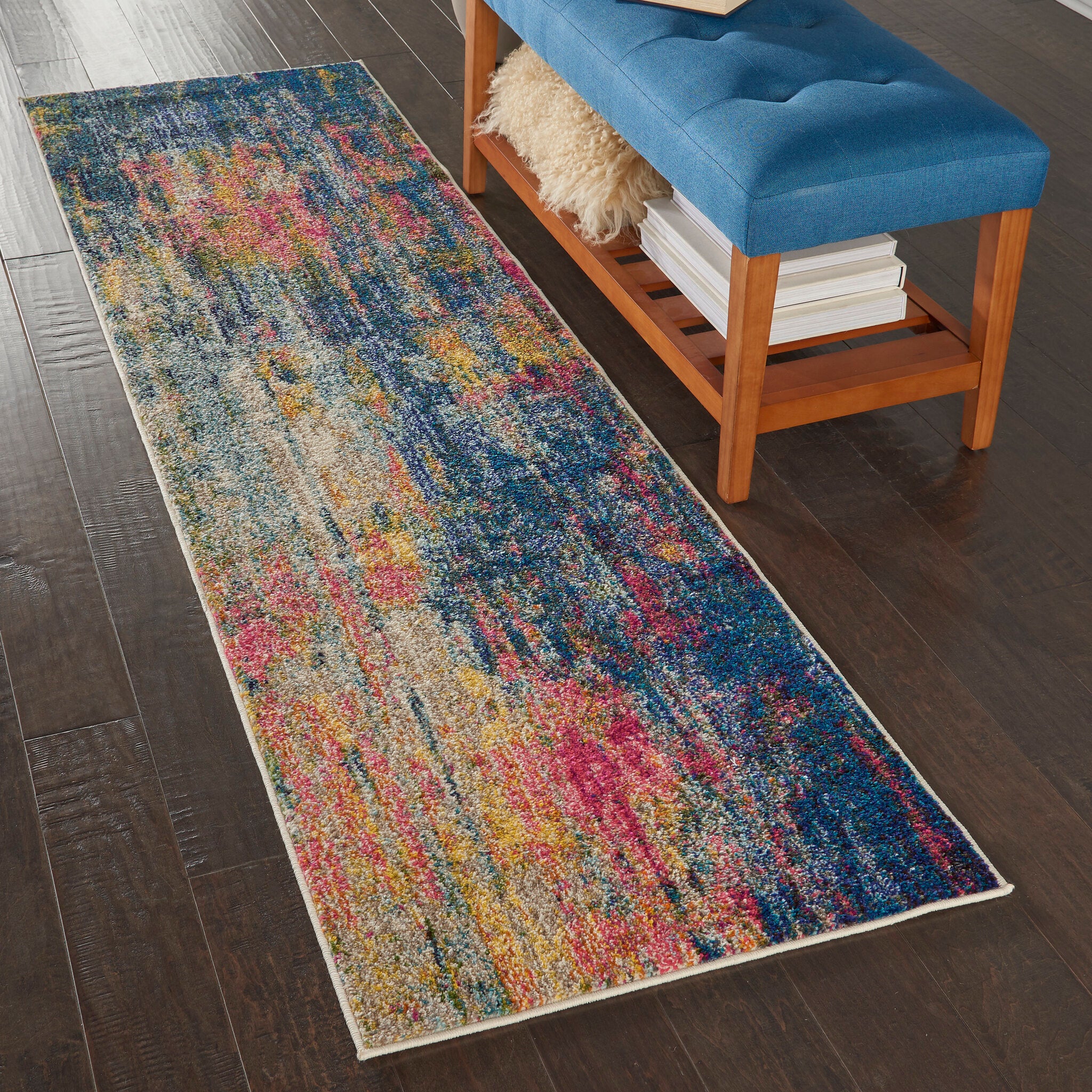 Celestial CES09 Blue Yellow rug