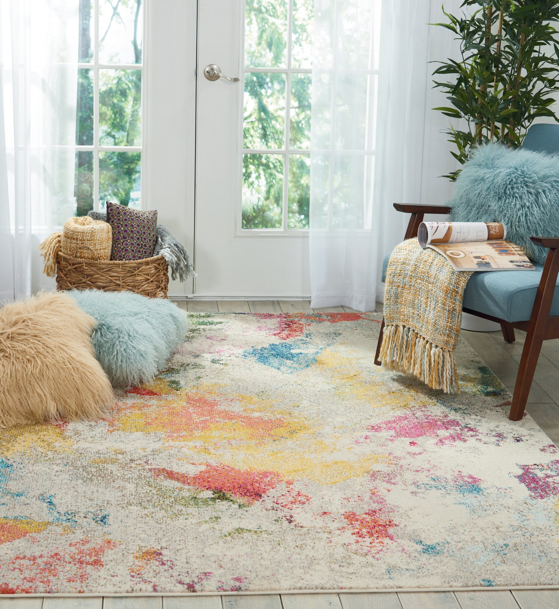 Celestial CES12 Ivory Multicolour rug