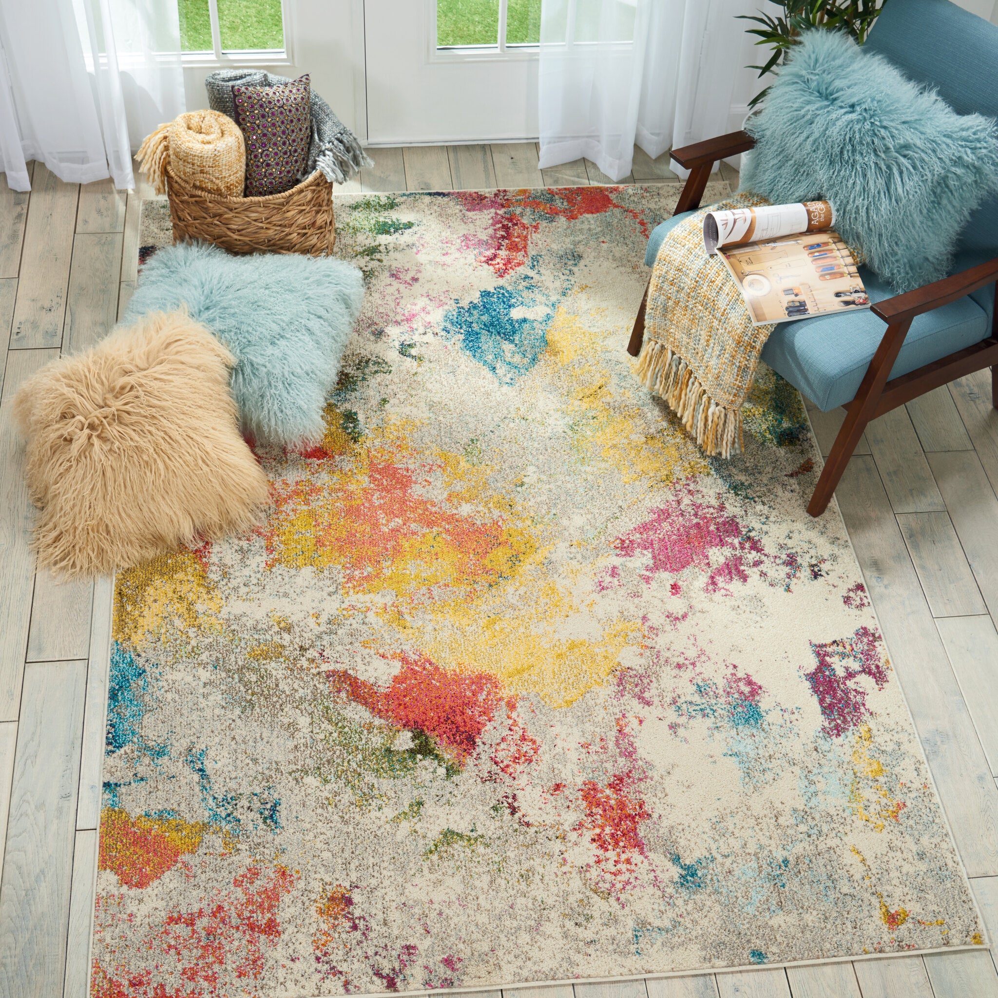 Celestial CES12 Ivory Multicolour rug