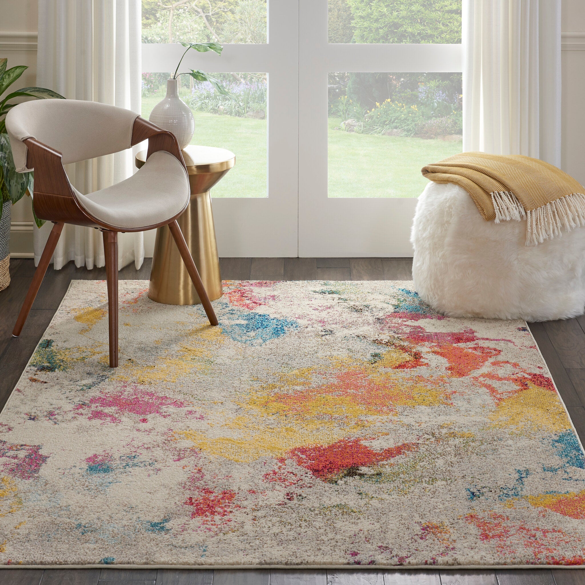 Celestial CES12 Ivory Multicolour rug