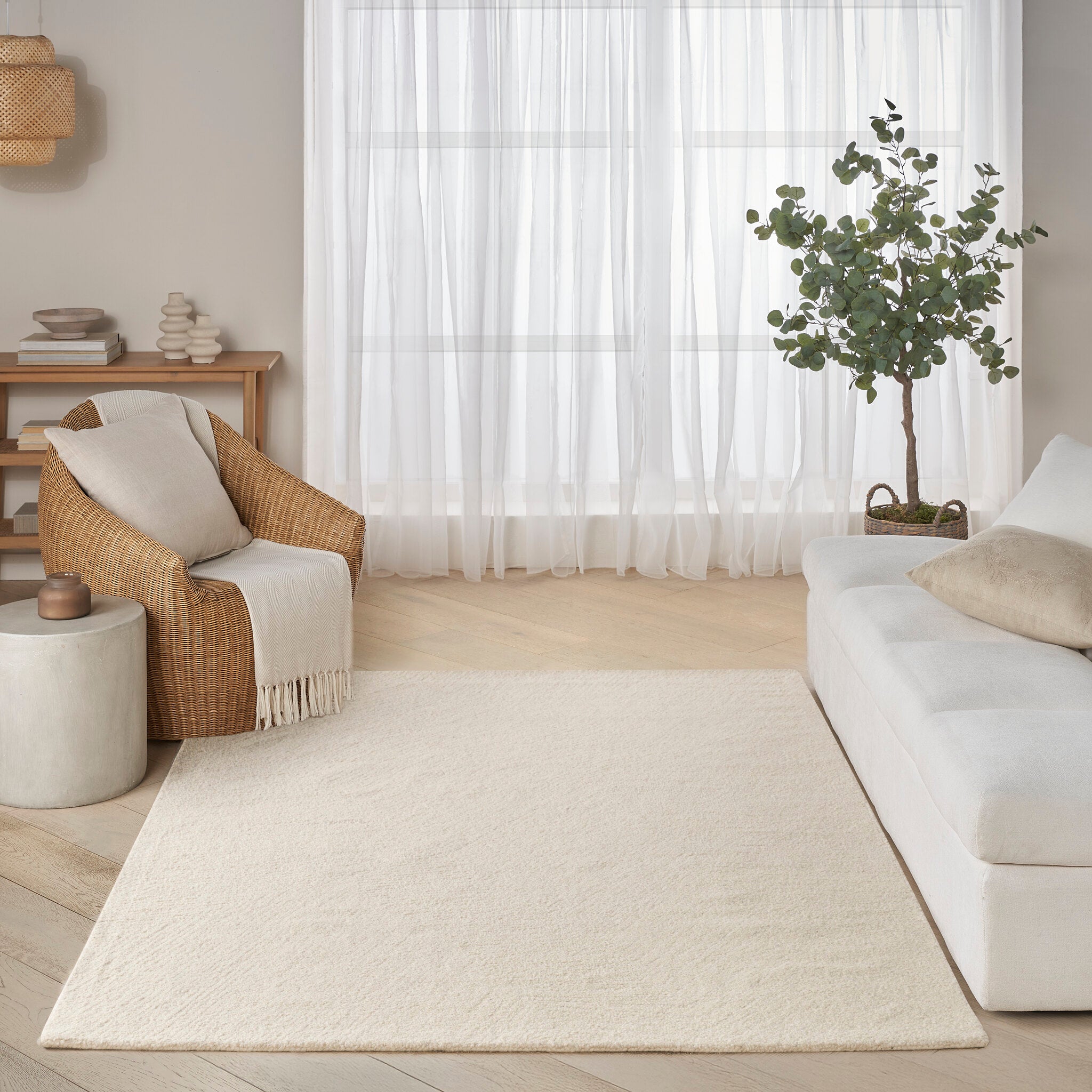 DKNY Pure Angles ANG 01 Ivory rug