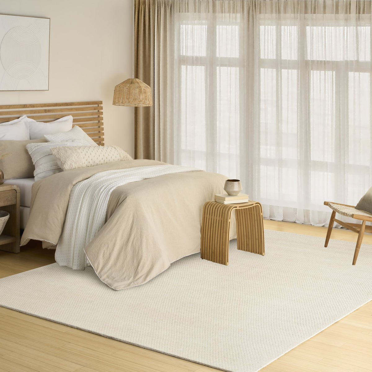 DKNY Rows Row 01 Ivory rug