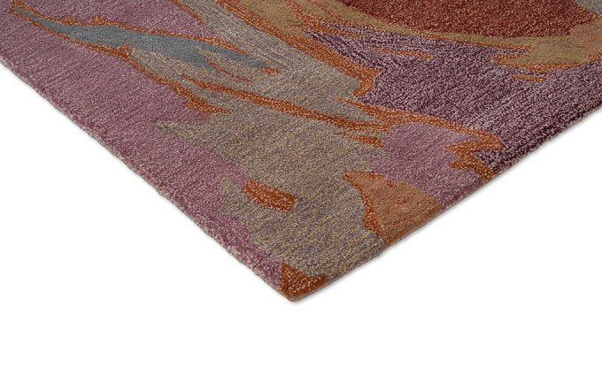 Harlequin Saltillo Rosewood 144600 rug corner detail