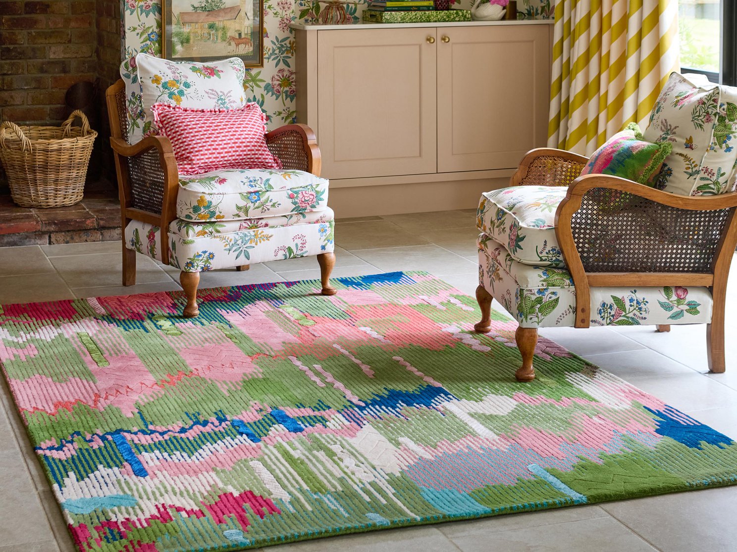 Harlequin Wilderness Peridot/Emerald rug