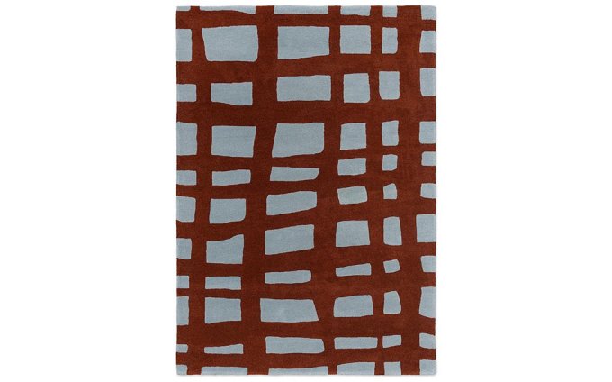 Scion Arlo Brick rug full flat view