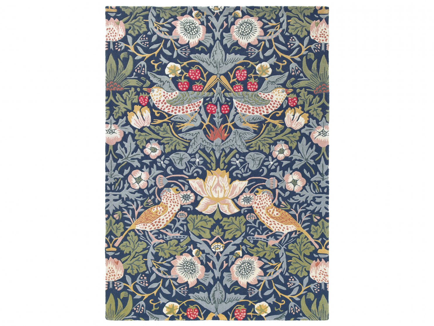 Morris & Co Strawberry Thief Indigo  027708