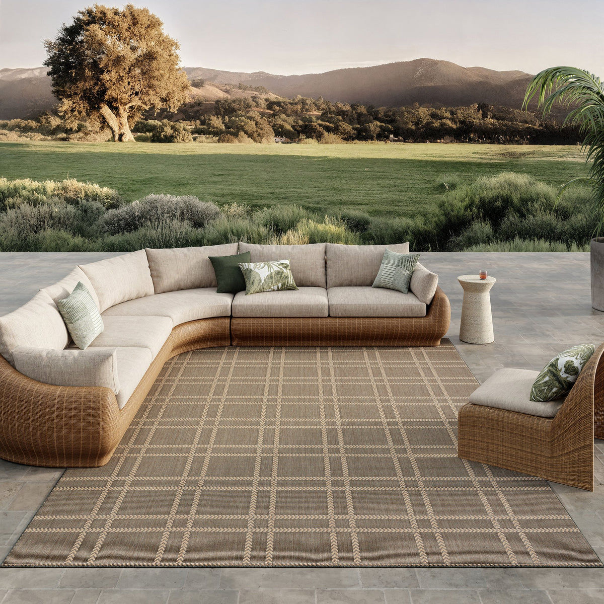 Horizon Indoor Outdoor HOZ 04 Charcoal rug