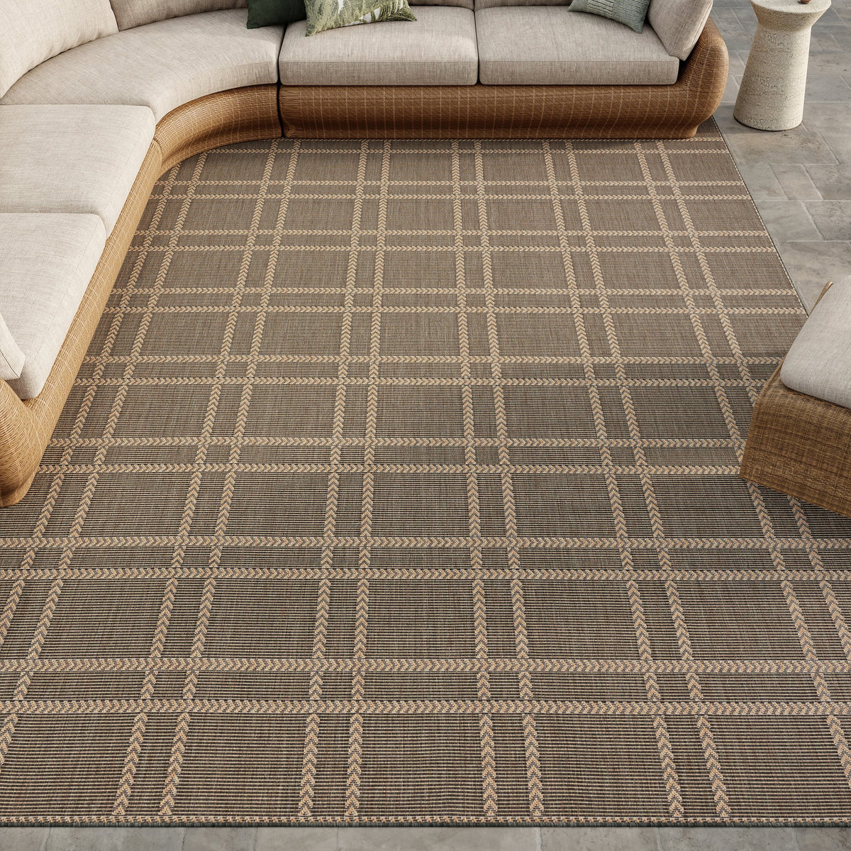 Horizon Indoor Outdoor HOZ 04 Charcoal rug