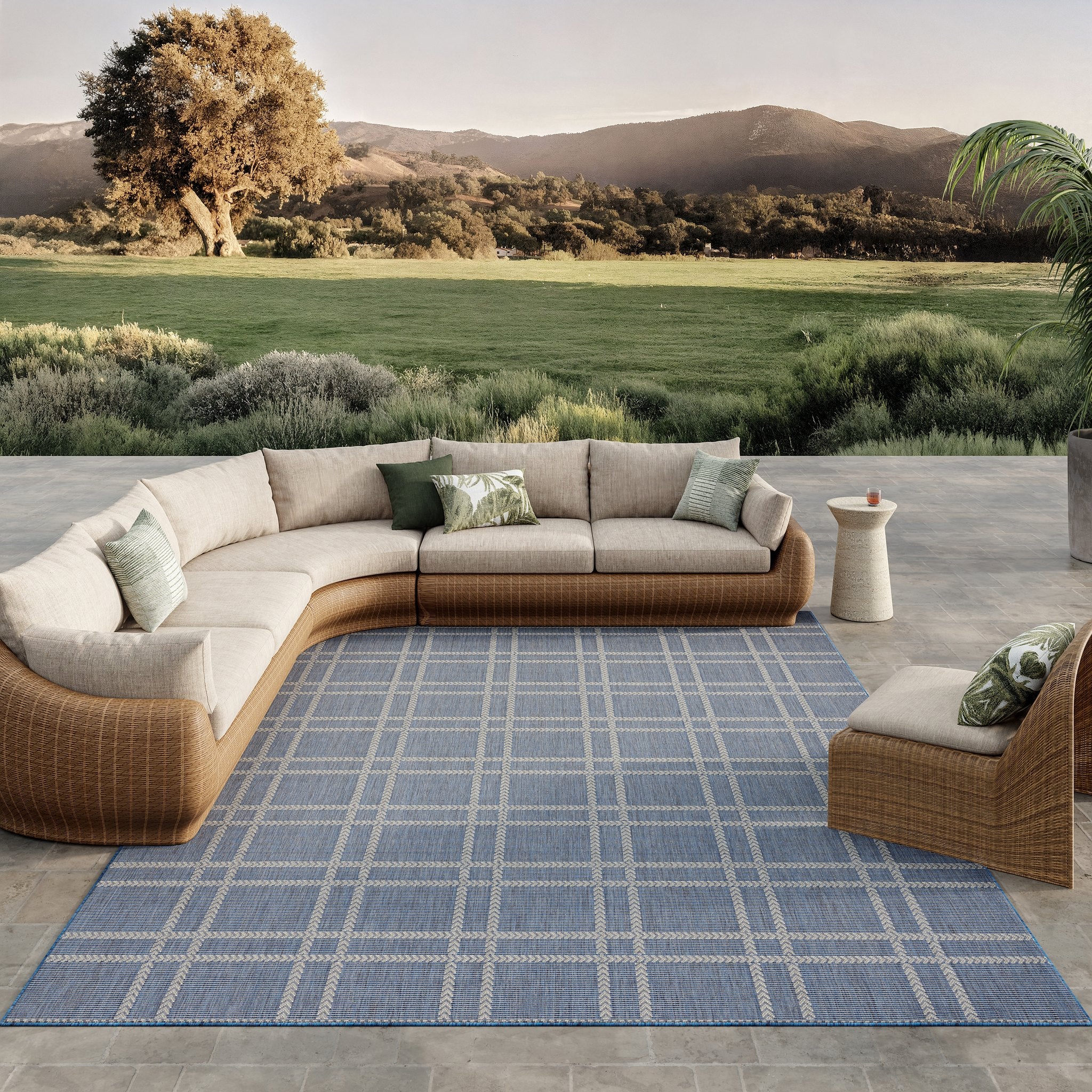 Horizon Indoor Outdoor HOZ 04 Navy rug