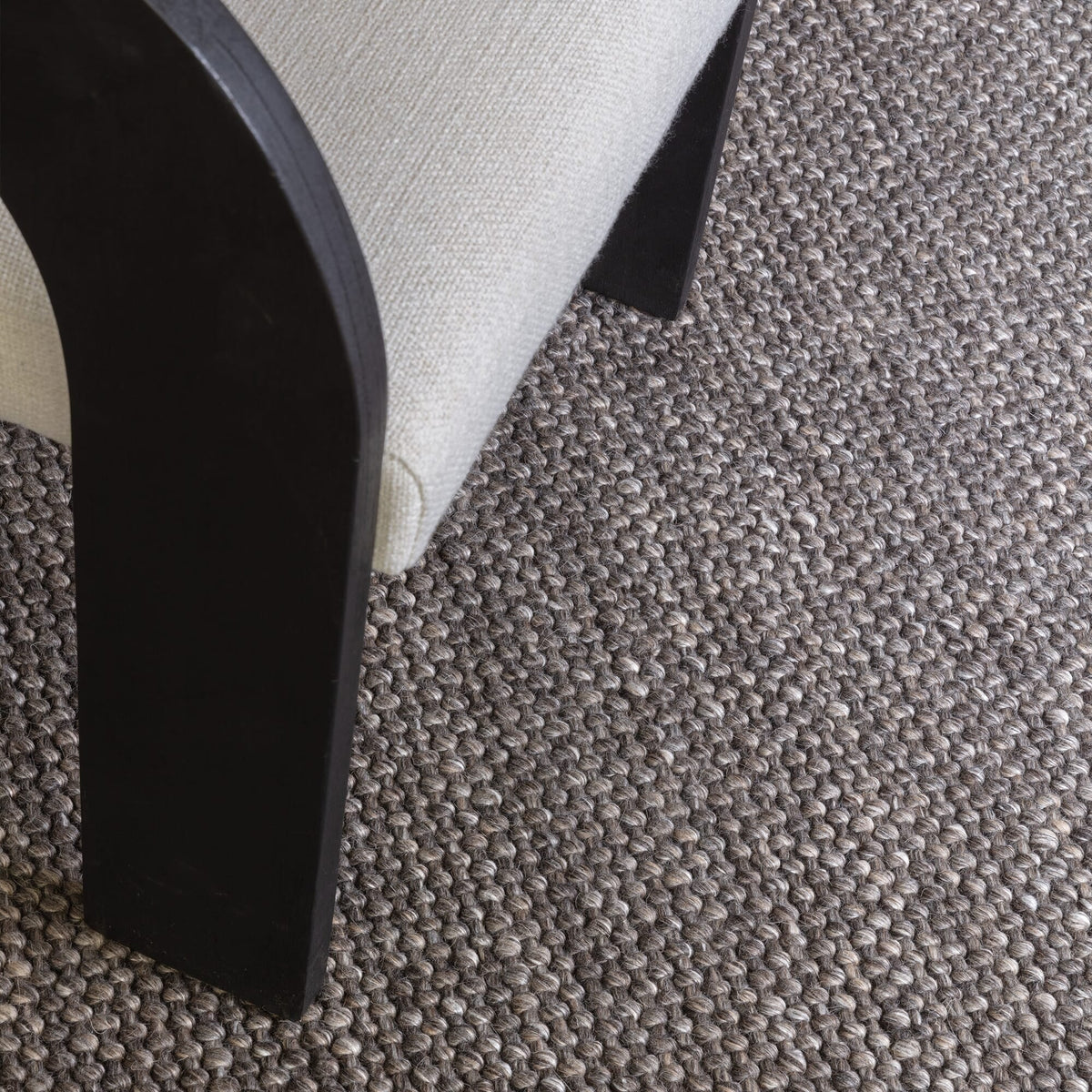Katherine Carnaby Coast Charcoal CS01 rug close-up of the weave