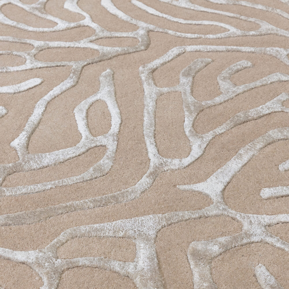 Katherine Carnaby Coral Sand rug detail