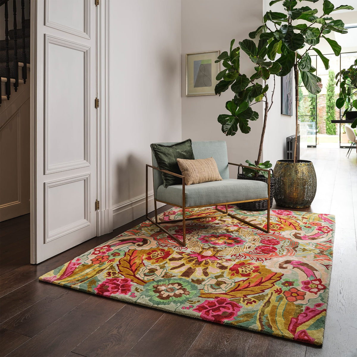 Katherine Carnaby Historia rug in a living room