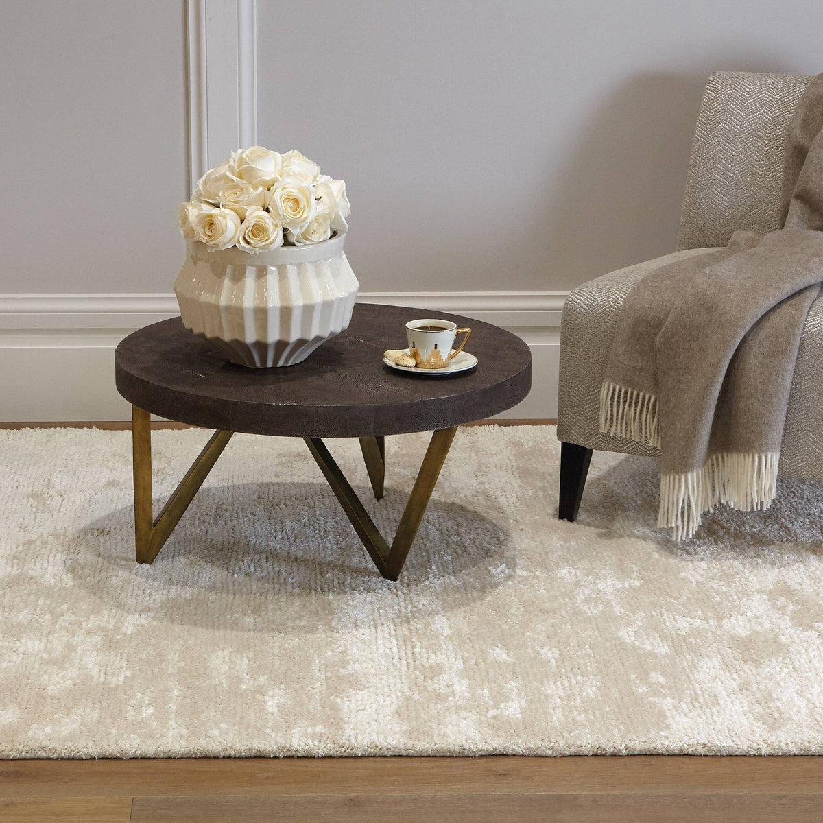 Katherine Carnaby Onslow Opal rug in a living room