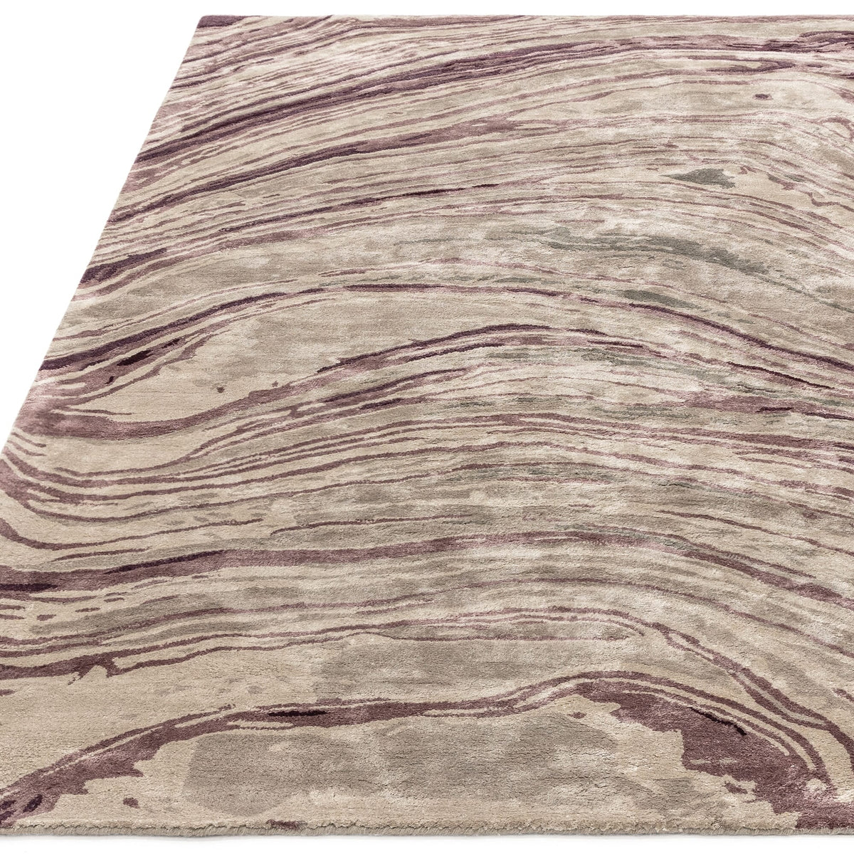 Katherine Carnaby Tuscany Amethyst Marble rug styled in a room setting